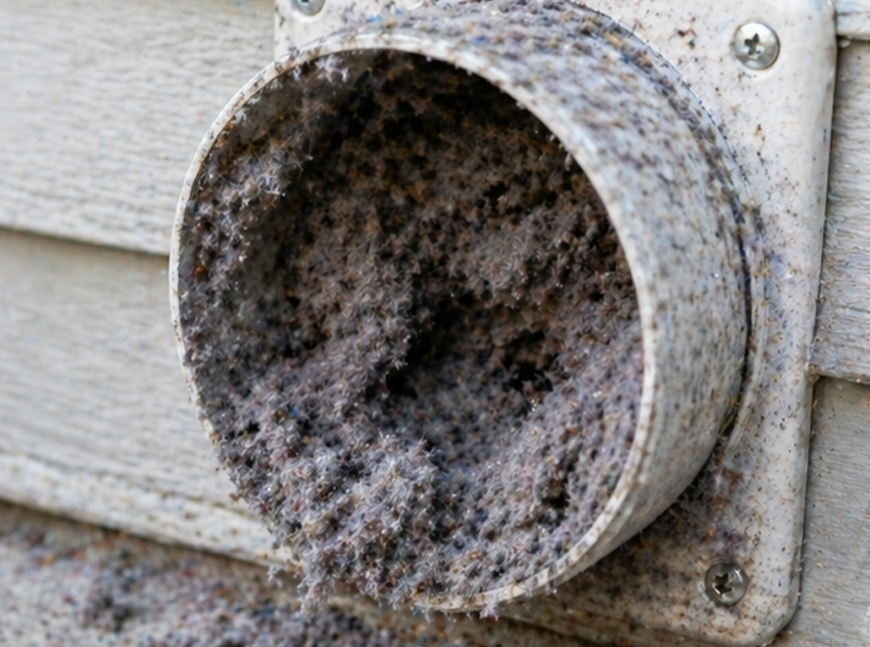 Lint Vent Buildup